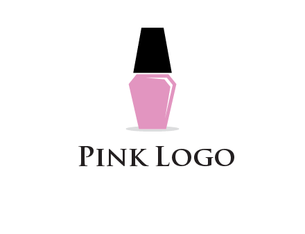 nail paint bottle beauty logo