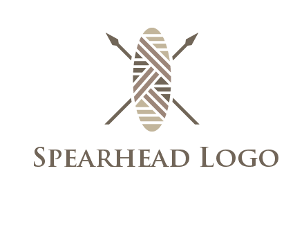 shield and spears game logo