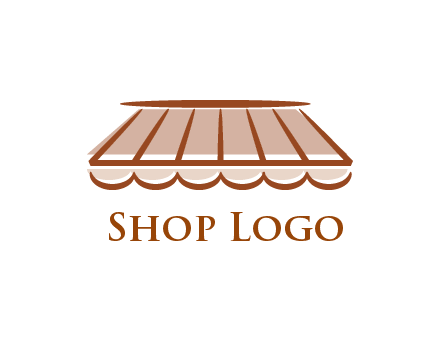 line art shade decor logo