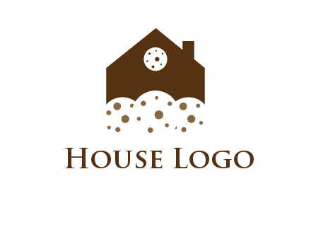 home cookie food logo