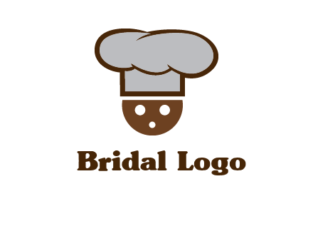 cookie with chef hat food logo