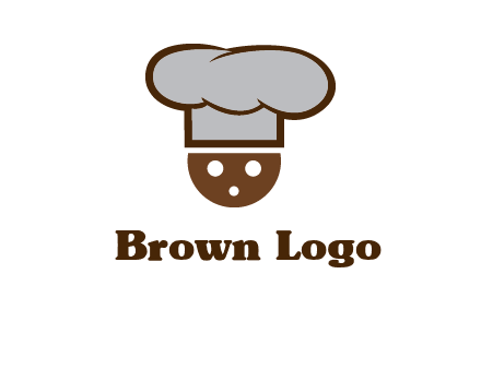 cookie with chef hat food logo