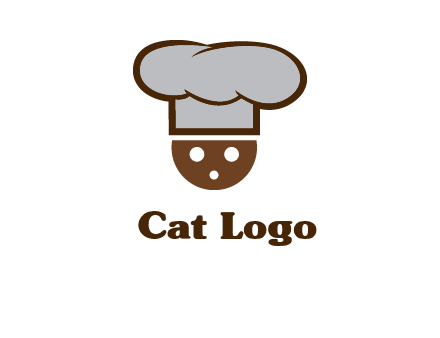 cookie with chef hat food logo