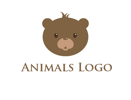 teddy bear face gift logo