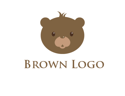 teddy bear face gift logo