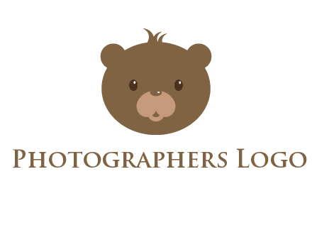 teddy bear face gift logo