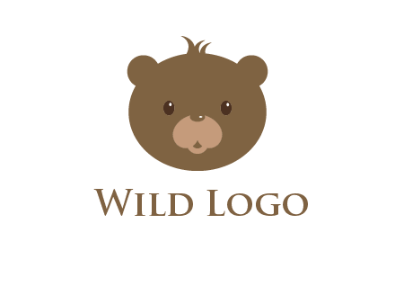 teddy bear face gift logo