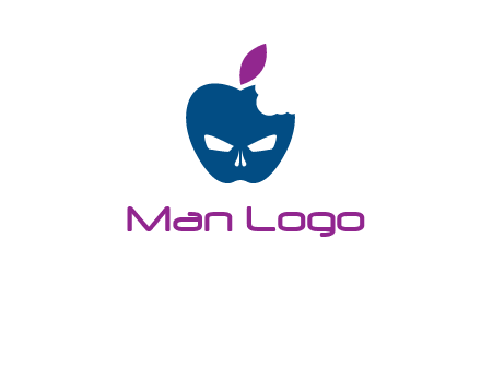 games logo with mask in apple