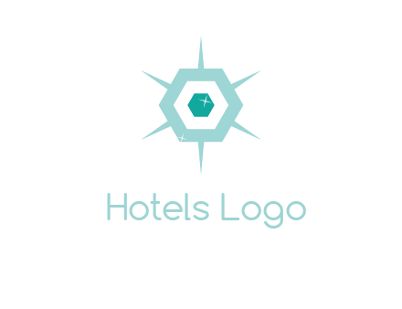 hexagon gemstones jewelry logo