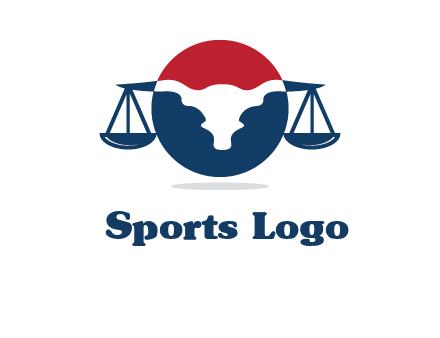 bull face scale law logo