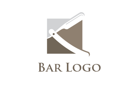 razor barber logo