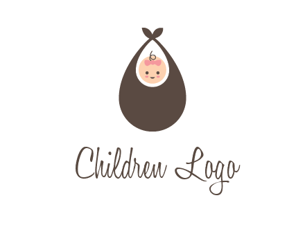 baby bib childcare logo