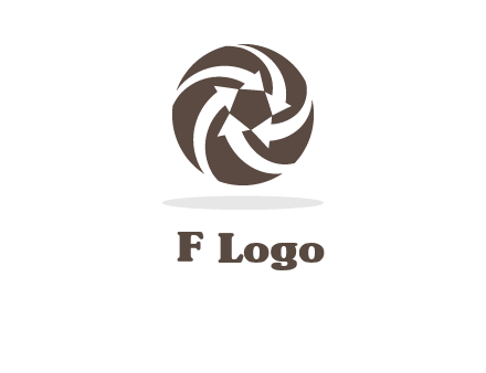 arrows in circle finance logo