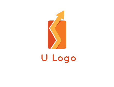 upward pointing growth arrows logo